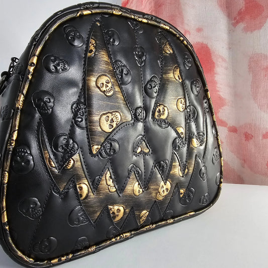 Textured Skull Handbag