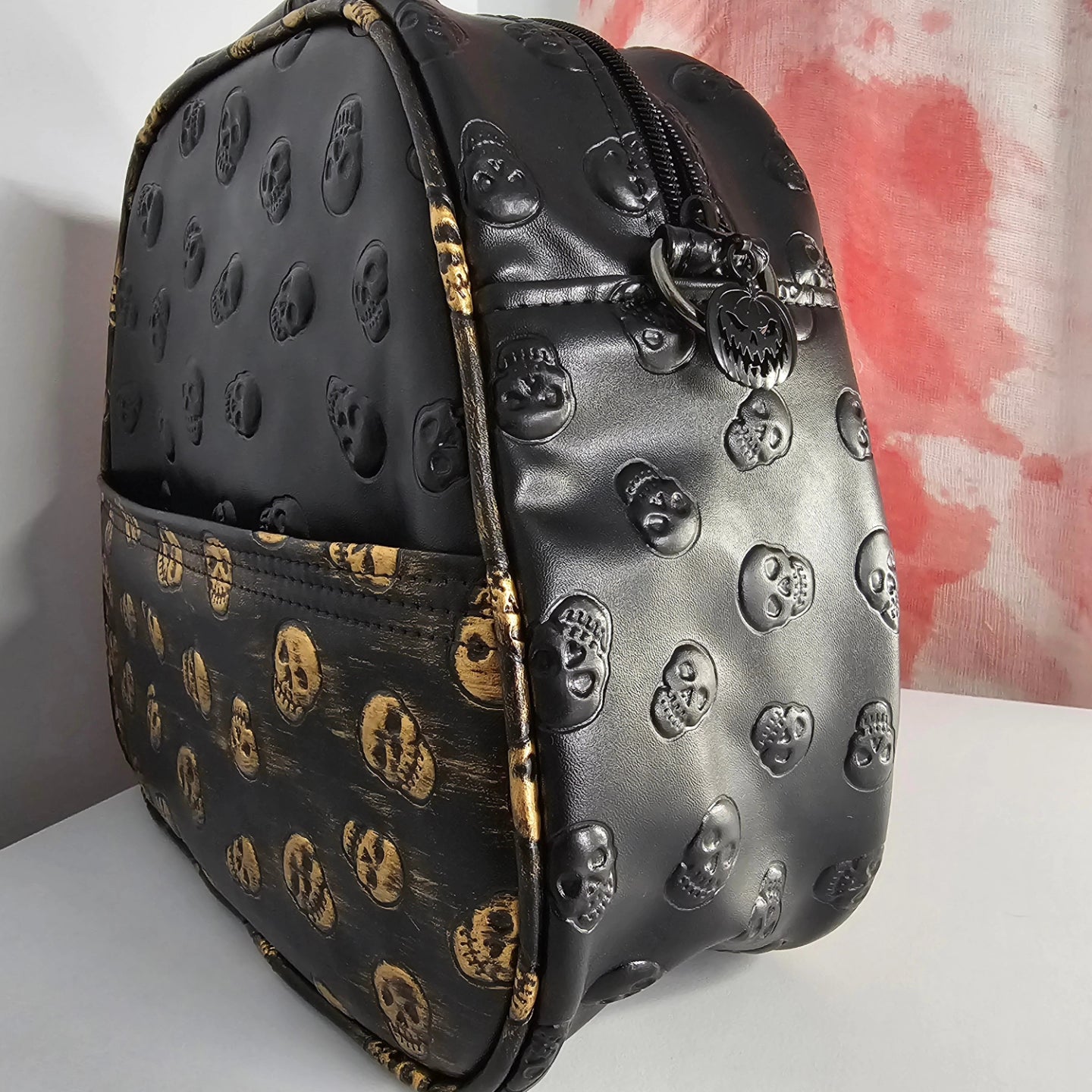 Textured Skull Handbag