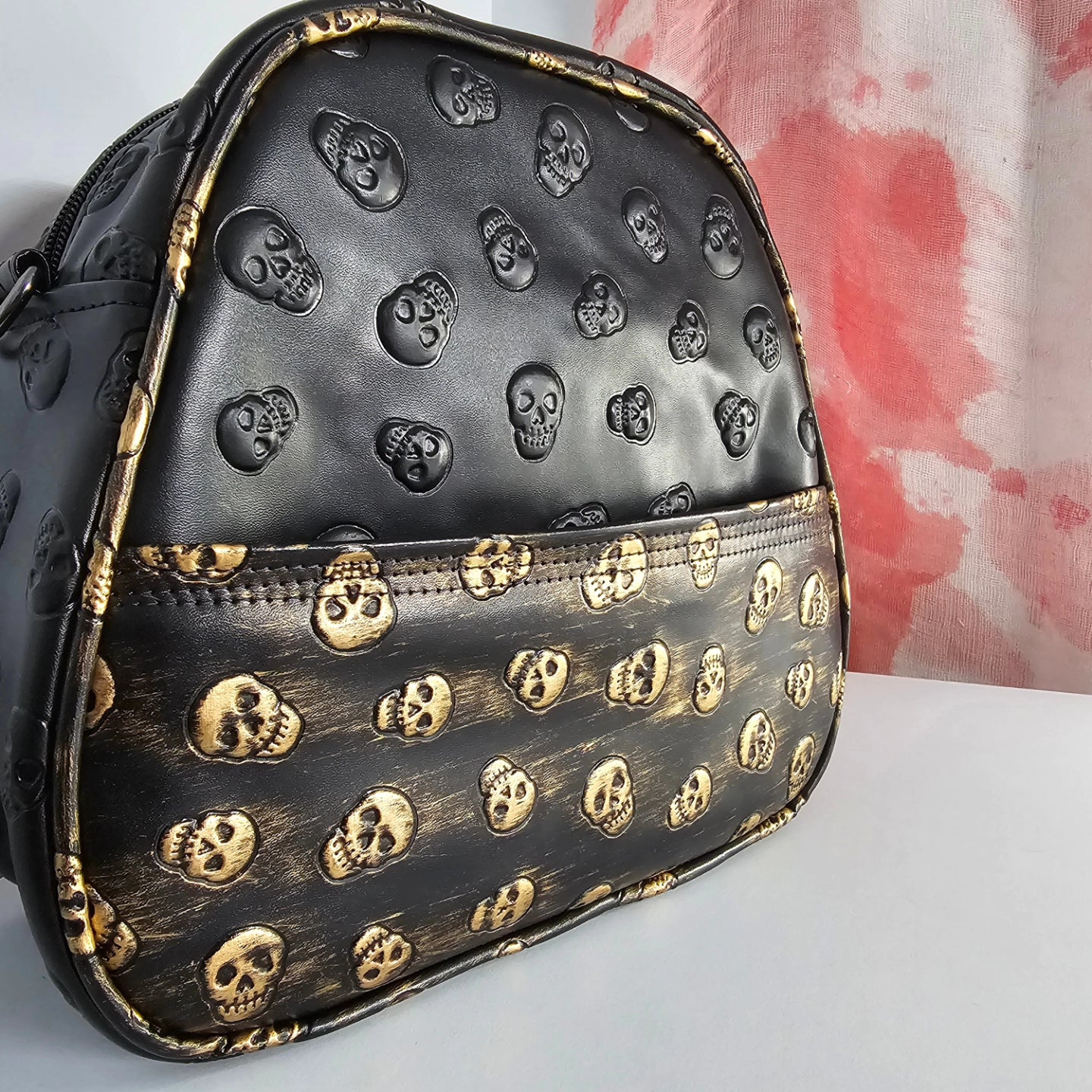 Textured Skull Handbag