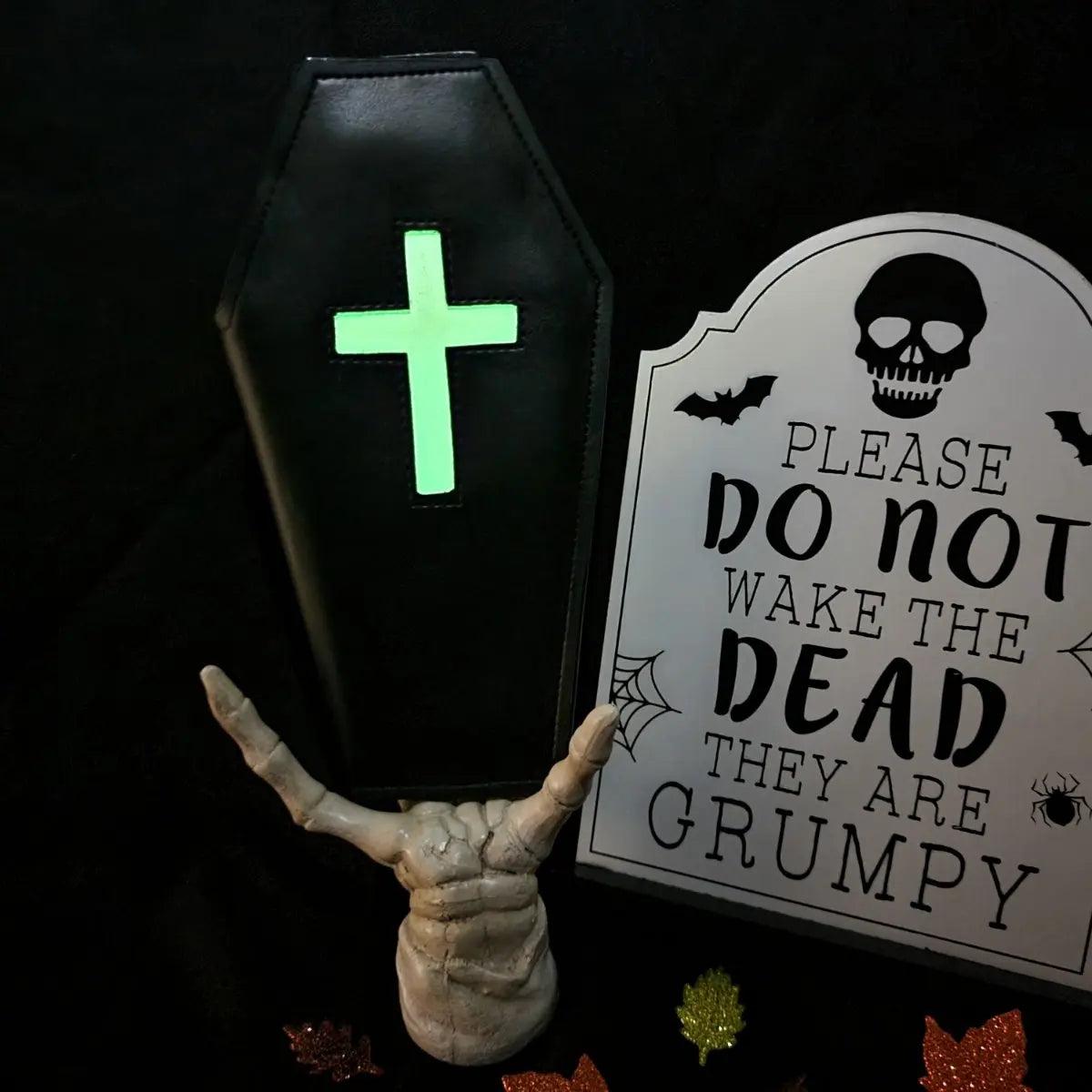 Coffin Wallet- Glow Cross