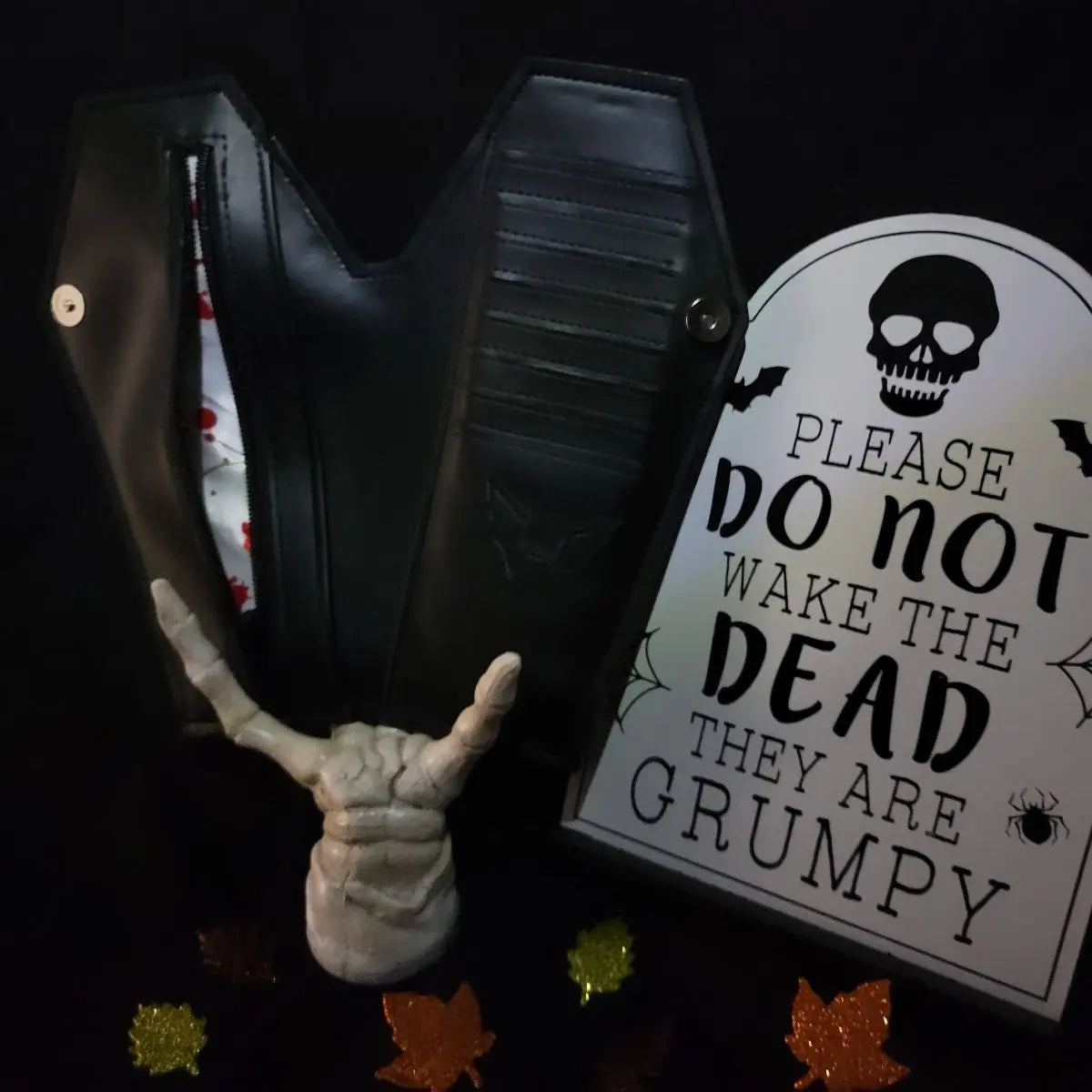 Coffin Wallet- Glow Cross