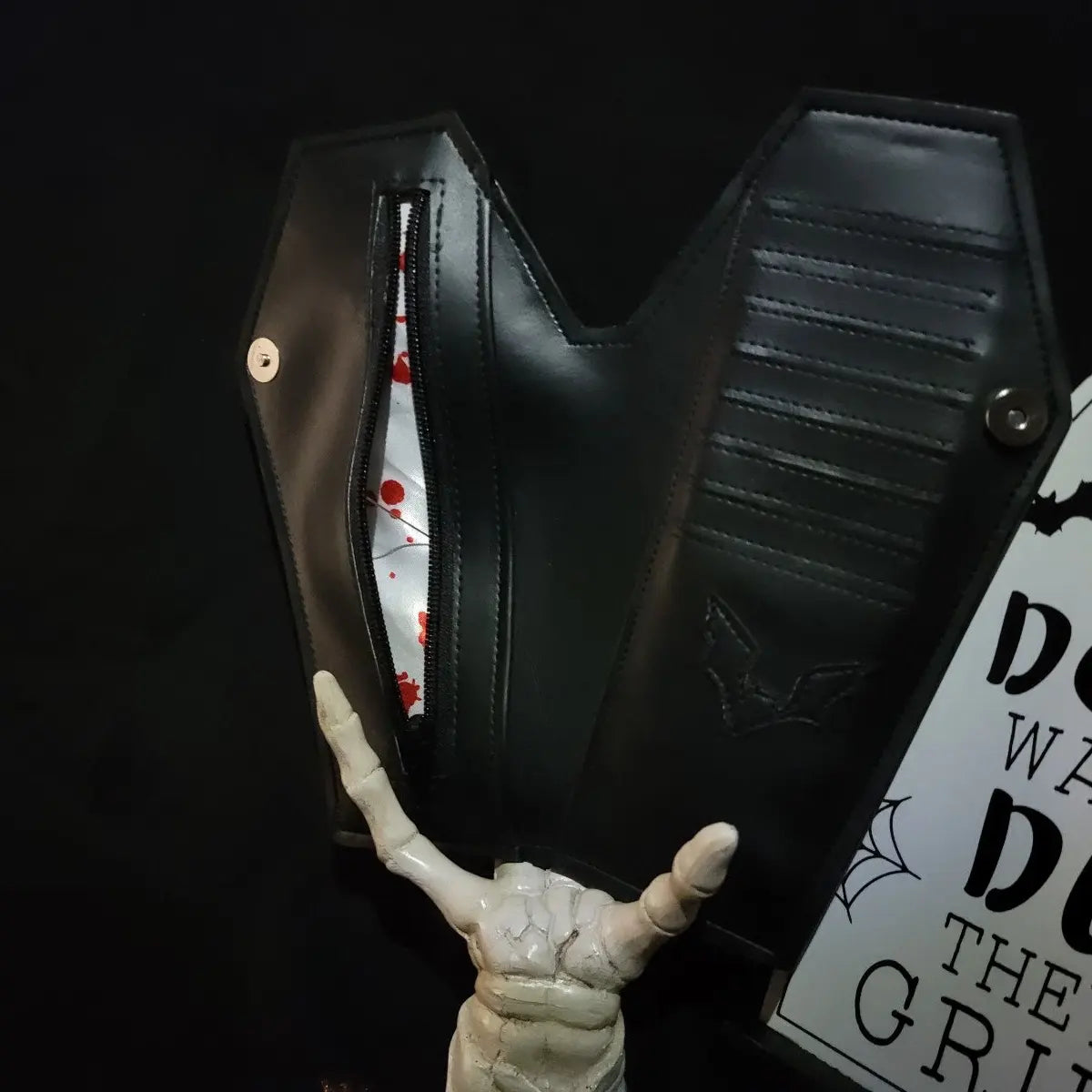 Coffin Wallet- Glow Cross